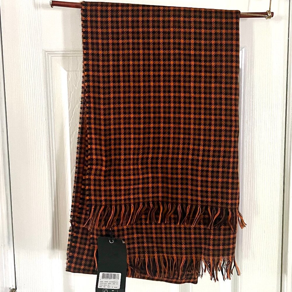 Scotch and Soda Lightweight Plaid/Houndstooth Fall Scarf/Wrap - NWT!